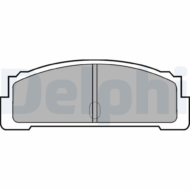 DELPHI LP29 Brake pad set not prepared for wear indicator, without anti-squeak plate, without accessories