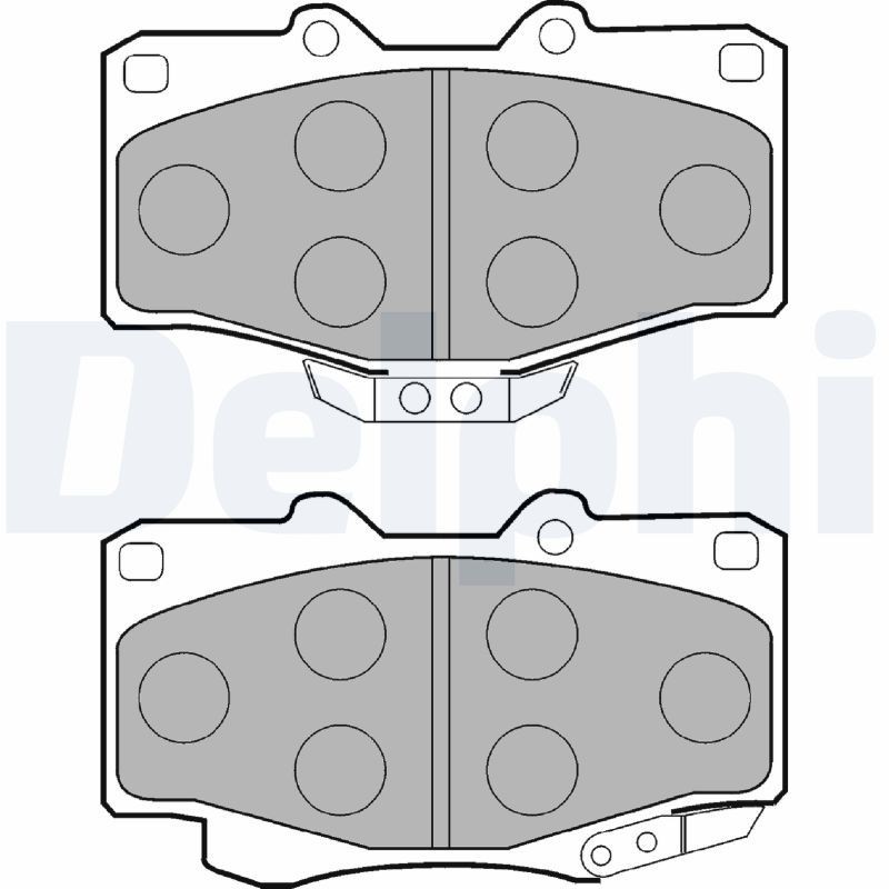 Toyota LAND CRUISER Brake pad set DELPHI LP854 cheap