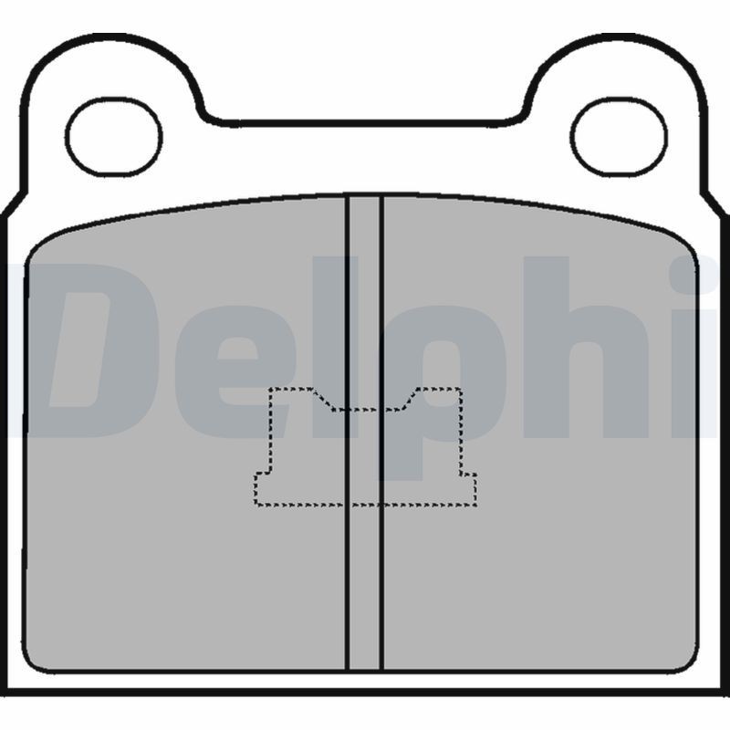 DELPHI LP86 Brake pad set without accessories