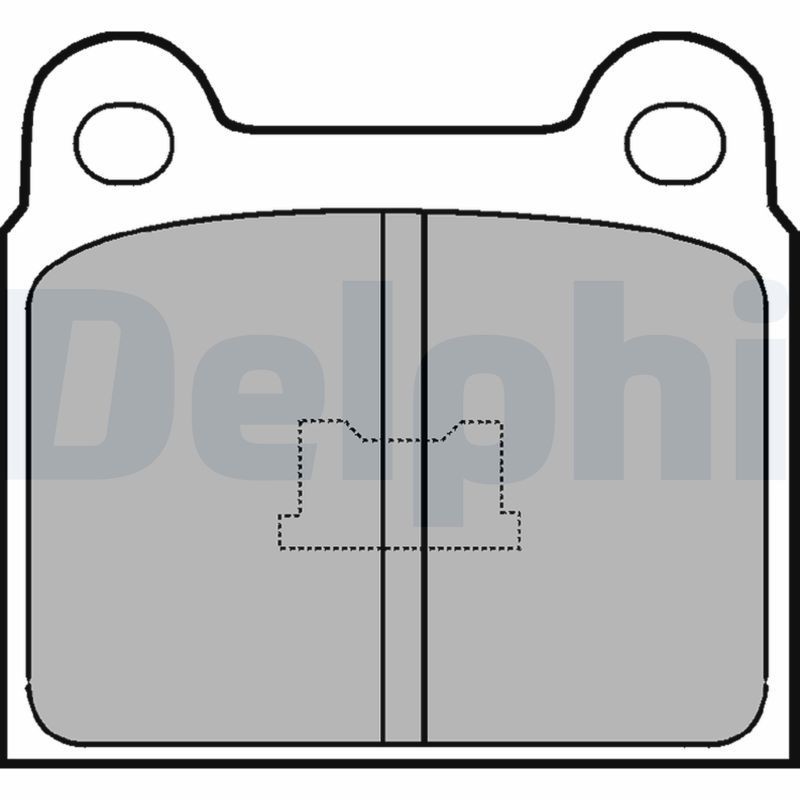 Great value for money - DELPHI Brake pad set LP76