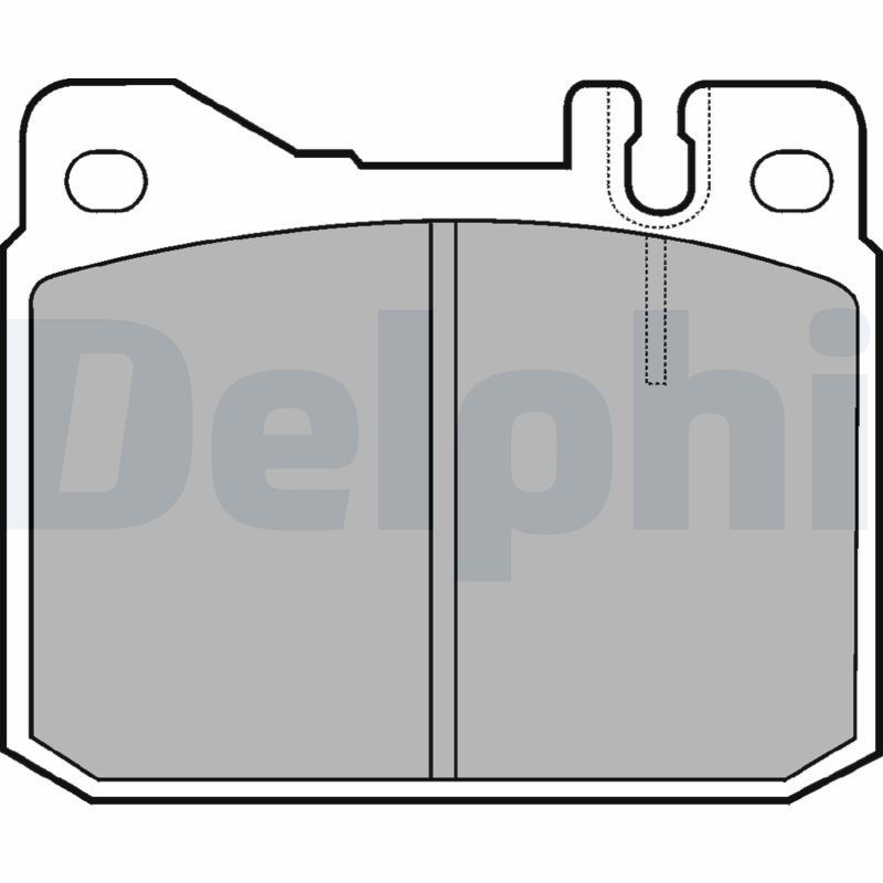 DELPHI LP427 Brake pad set prepared for wear indicator, without anti-squeak plate, without accessories