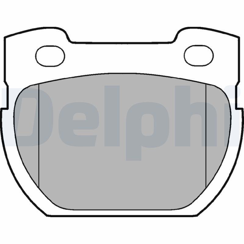 LP777 DELPHI Brake pad set LAND ROVER not prepared for wear indicator, with anti-squeak plate, without accessories
