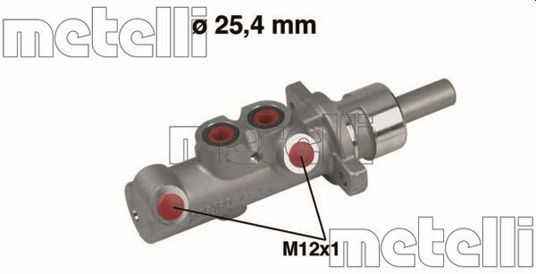 METELLI D1: 25,40 mm, Aluminium Master cylinder 05-0314 buy