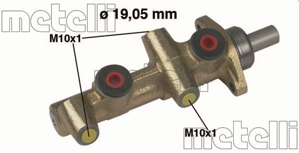 05-0138 METELLI Brake master cylinder VOLVO D1: 19,05 mm, Cast Iron