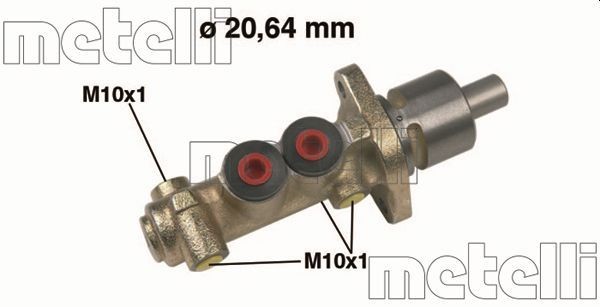 METELLI 05-0149 Brake master cylinder D1: 20,64 mm, Cast Iron