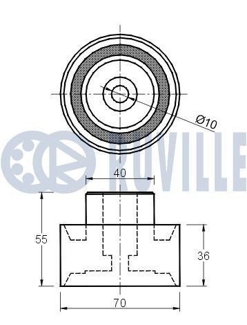 RUVILLE 915324 Track rod end 3 24 053