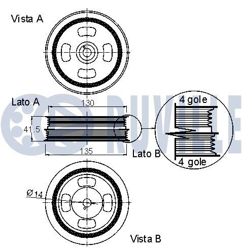 RUVILLE 4025 Wheel bearing kit 77 01 461 730