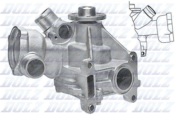 Mercedes E-Class Engine water pump 7724530 DOLZ M174 online buy