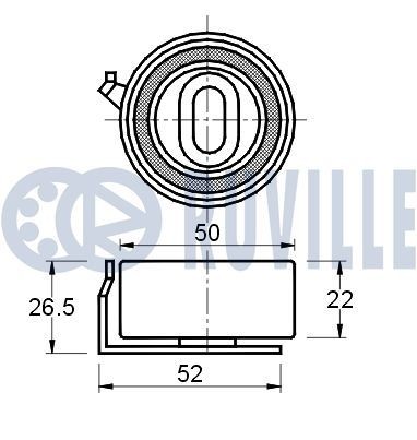 Great value for money - RUVILLE Tensioner pulley 55033