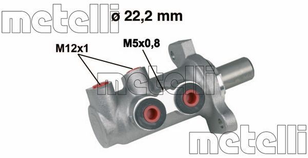 Great value for money - METELLI Brake master cylinder 05-0294