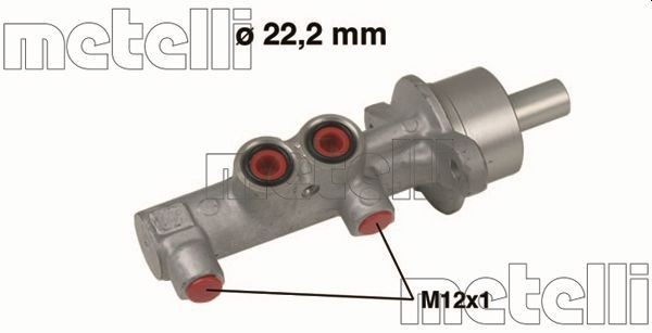 Opel Corsa C Utility Brake parts - Brake master cylinder METELLI 05-0540
