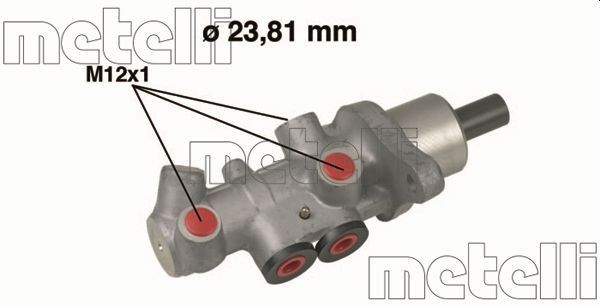 Great value for money - METELLI Brake master cylinder 05-0536
