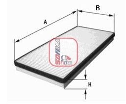 SOFIMA Particulate Filter, 289 mm x 179 mm x 18 mm Width: 179mm, Height: 18mm, Length: 289mm Cabin filter S 3061 C buy