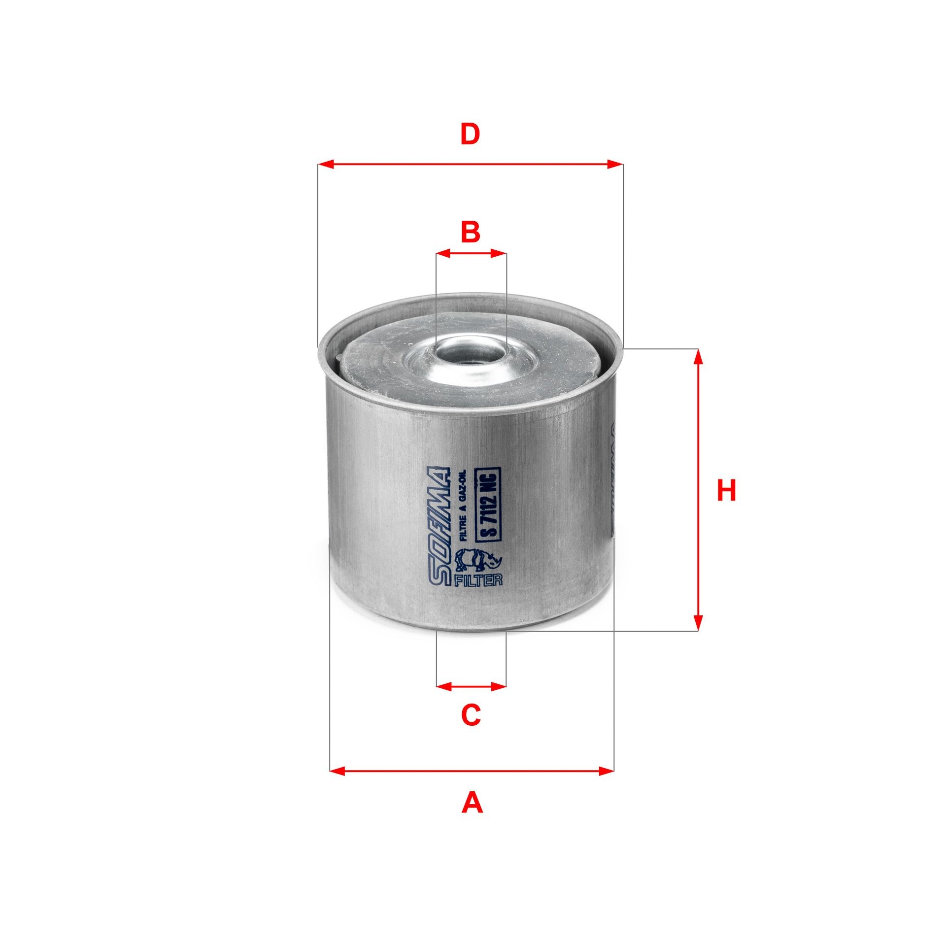 SOFIMA S 7112 NC Brandstoffilters Filter insert
