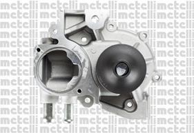 METELLI 24-1008 Water pump with seal, Mechanical, Metal, Water Pump Pulley Ø: 60 mm, for toothed belt drive