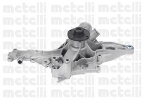 METELLI 24-0710 Water pump with seal, Mechanical, Metal, for v-ribbed belt use