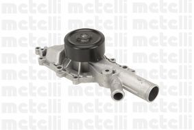 METELLI 24-0909 Water pump with seal, Mechanical, Metal, Water Pump Pulley Ø: 90 mm, for v-ribbed belt use