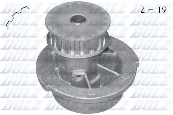 DOLZ O105 Water pump Number of Teeth: 19, with belt pulley