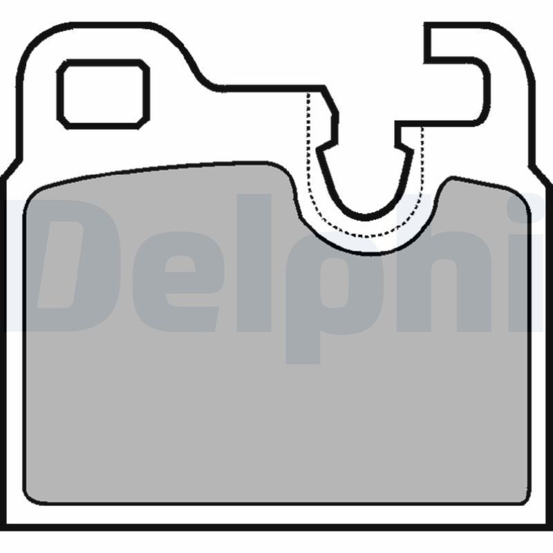 DELPHI LP443 Brake pad set 34211150556