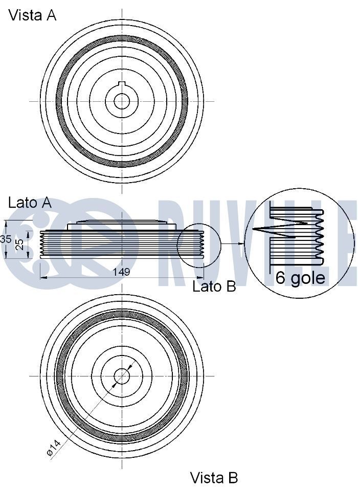 RUVILLE 4088 Wheel bearing kit A0019816105