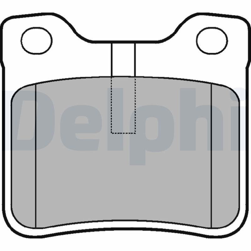DELPHI Brake pad kit LP991 for PEUGEOT 406, 607