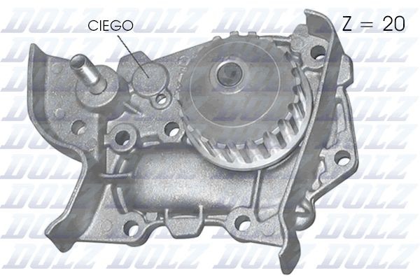 DOLZ Water pump for engine R214