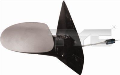 TYC 310-0030 Wing mirror Left, primed, Control: cable pull, Convex