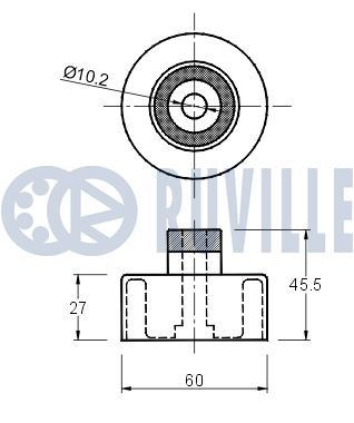 RUVILLE 5569 Wheel bearing kit 8200156470