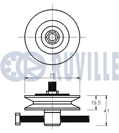 RUVILLE 5426 Wheel bearing kit 321498625E
