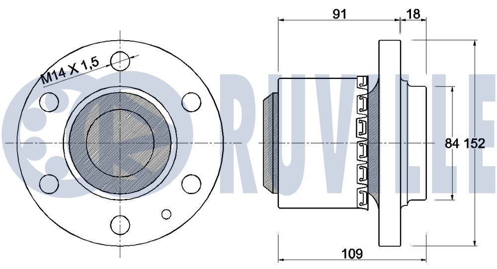 Great value for money - RUVILLE Tensioner pulley 55245