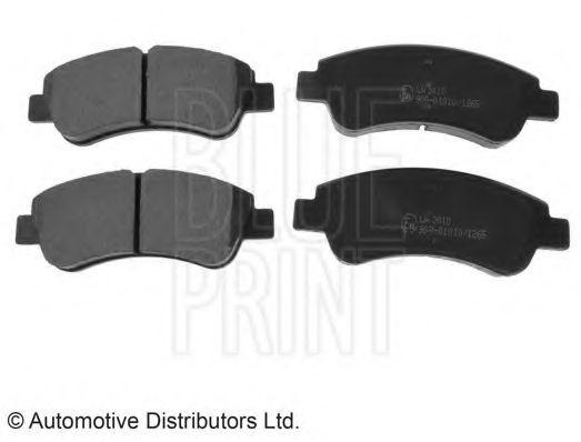 BLUE PRINT ADP154202 Brake pad set Front Axle, excl. wear warning contact, with fastening material