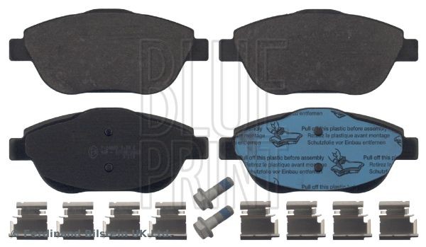 BLUE PRINT ADP154208 Brake pad set Front Axle, with fastening material