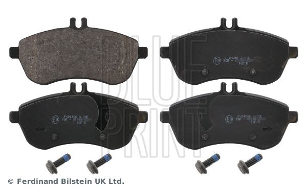 24306 BLUE PRINT Front Axle, prepared for wear indicator, with screw set Width: 72mm, Thickness 1: 21mm Brake pads ADU174206 buy