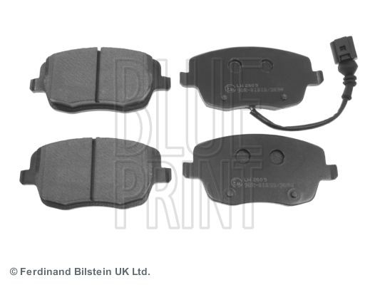 BLUE PRINT ADV184203 Brake pad set Front Axle, incl. wear warning contact, prepared for wear indicator