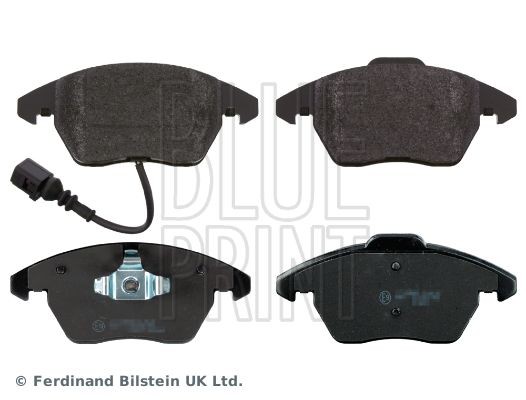 BLUE PRINT ADV184204 Brake pad set Front Axle, incl. wear warning contact, with piston clip