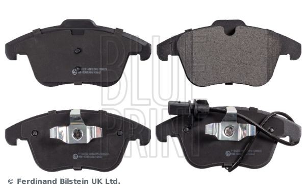 BLUE PRINT ADV184209 Brake pad set Front Axle, incl. wear warning contact, with piston clip