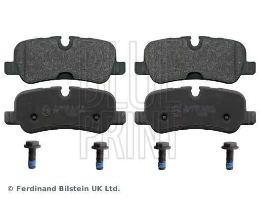 ADJ134205 BLUE PRINT Brake pad set LAND ROVER Rear Axle, prepared for wear indicator, with screw set