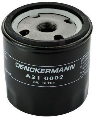 A210002 Oil filter A210002 DENCKERMANN M18X1.5, Spin-on Filter