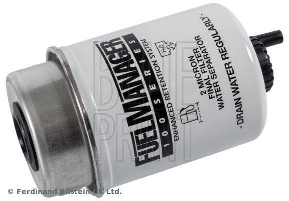 BLUE PRINT ADJ132304C Fuel filter Spin-on Filter, with water drain screw, In-Line Filter