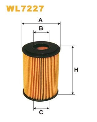 WIX FILTERS WL7227 Oil filter A166-184-06-25