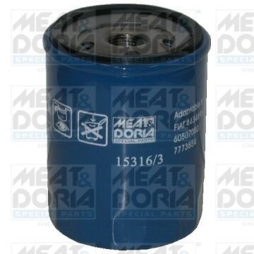 MEAT & DORIA 15316/3 Engine oil filter 3/4-16 UNF, Spin-on Filter