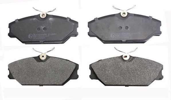 DENCKERMANN Front Axle, excl. wear warning contact Height: 55,5mm, Width: 128,6mm, Thickness: 18,0mm Brake pads B110653 buy