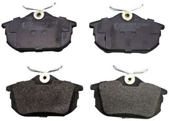 DENCKERMANN Rear Axle, with acoustic wear warning Height: 47,0mm, Width: 87,0mm, Thickness: 15,2mm Brake pads B110815 buy