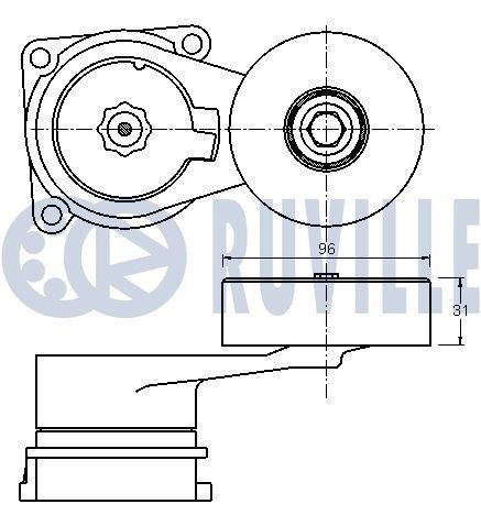 66015 RUVILLE Water pumps ALFA ROMEO without belt pulley, for v-belt use