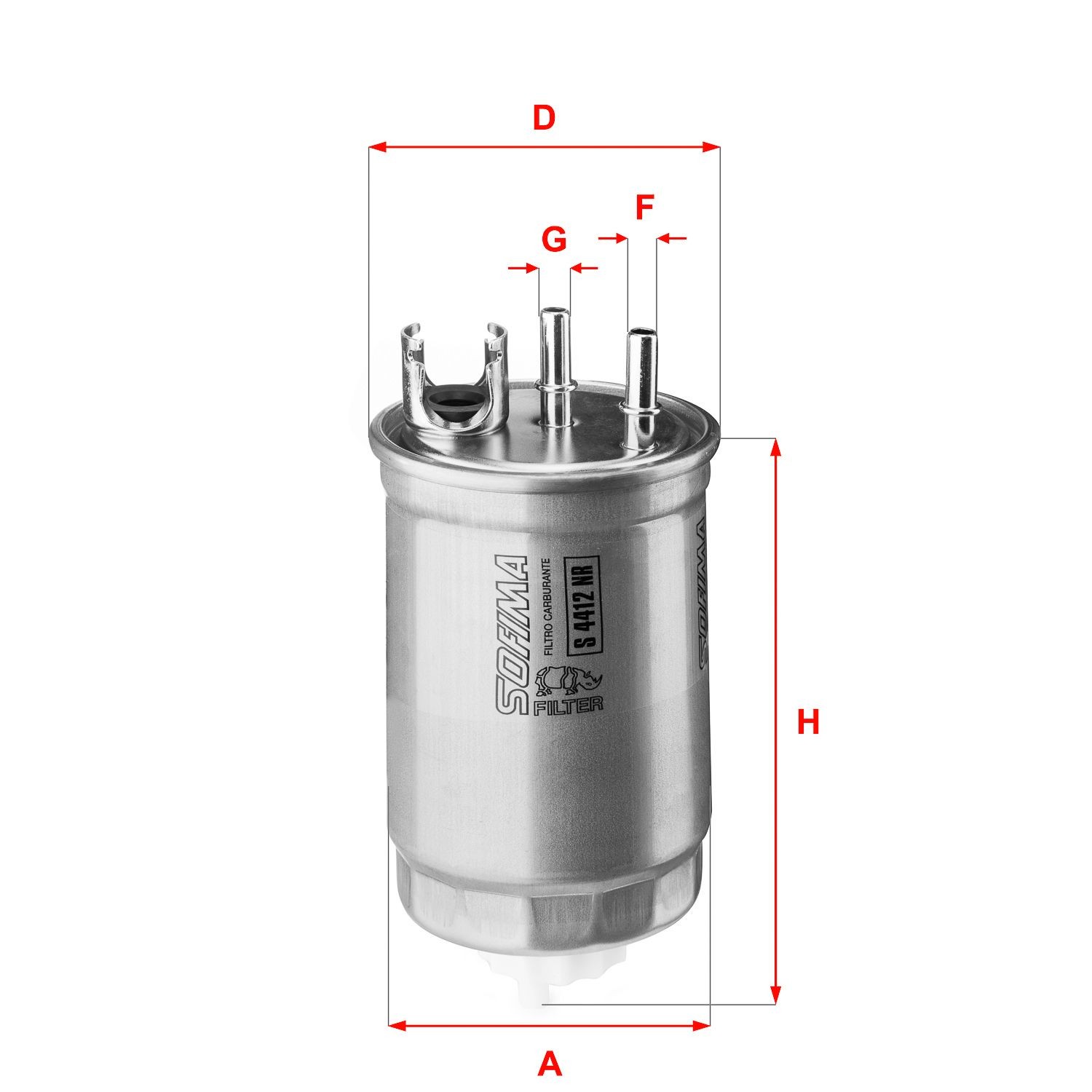 SOFIMA S 4412 NR Fuel filter Filter Insert, 7,9mm, 7,9mm