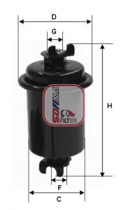 SOFIMA S1550B Fuel filter 31900-23000
