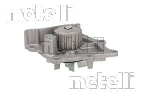 METELLI 24-1049 Water pump Number of Teeth: 19, with seal, Mechanical, Metal, Water Pump Pulley Ø: 56,15 mm, for timing belt drive