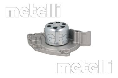 METELLI 24-1087 Water pump with seal, with Radial Bearing, Mechanical, Metal, Water Pump Pulley Ø: 54 mm, for timing belt drive