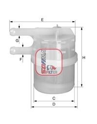 SOFIMA Filter Insert, 8,3mm, 8,3mm Height: 71mm Inline fuel filter S 1020 B buy
