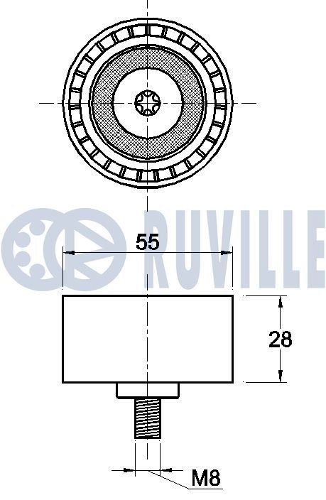 65021 RUVILLE Water pumps BMW for v-belt use